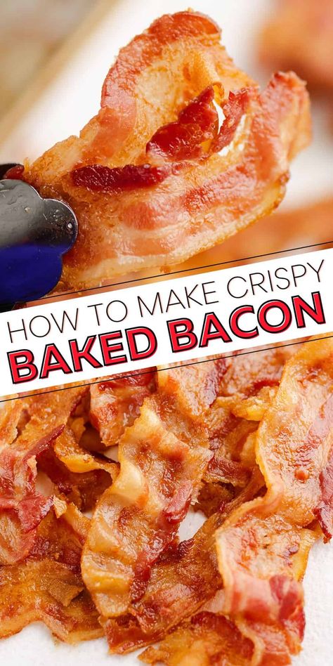 Bake Bacon In Oven, How To Bake Bacon, Bacon In Oven, Bake Bacon, Candied Bacon Recipe, French Toast Waffles, Healthy Low Calorie Meals, Bacon In The Oven, Yummy Chicken