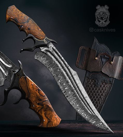 The Boss – CAS Knives Knife Patterns, Pretty Knives, Handmade Stuff, Fillet Knife, Cool Swords, Outdoor Equipment, Cool Knives, Knife Sheath, Custom Knife