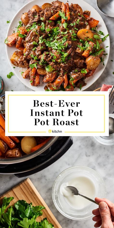 How To Make the Absolute Best Instant Pot Pot Roast Post Roast Instant Pot, Roast Stew Instant Pot, Healthy Pot Roast Instant Pot, Insta Pot Roast Carrots And Potatoes, Best Pot Roast Instant Pot, Instapot Pot Roast With Vegetables Easy, Instant Pot Christmas Recipes, Instant Pot Recipes Roast, Beef Pot Roast Instant Pot