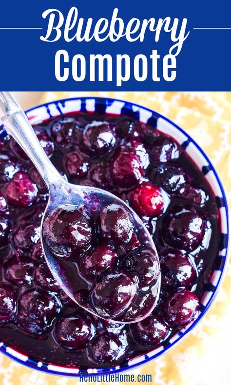 Blueberry Compote Easy, Veggie Recipes Breakfast, Cake Crepes, Frozen Blueberry Recipes, Blueberry Compote Recipe, Topping For Pancakes, Cheesecake Yogurt, Fresh Blueberry Recipes, Blueberry Sauce Recipe