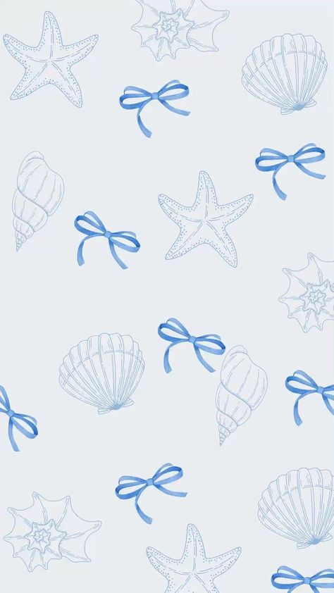 Blue Aura Background Wallpaper, Light Blue Beachy Wallpaper, Starfish Wallpaper Iphone, Blue Bows Aesthetic, Iphoen12 Wallpaper Aesthetic, Seashell Wallpaper Iphone, Cape Cod Aesthetic Wallpaper, Astetic Wallaper Summer, Blue Seashell Wallpaper