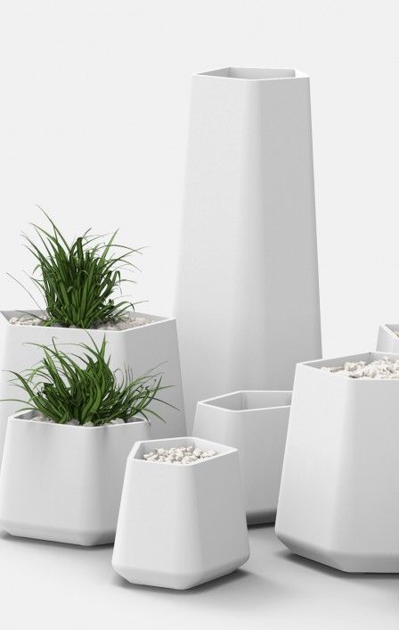 Frp Planters, Ikea Vase, Indoor Farming, Pottery Plant Pot, Modern Pot, Geometric Planter, Cement Diy, Stone Accessories, Cement Pots