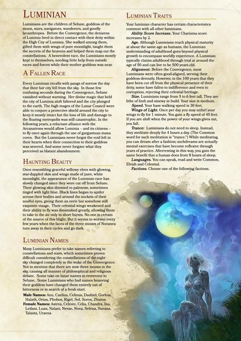 5e Races, Dungeons And Dragons Races, D D Races, Dnd Homebrew, D D Character Ideas, Dnd Classes, Dnd Races, Dungeons And Dragons Classes, Dnd 5e Homebrew