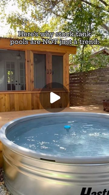 Livestock Tank Pool Diy, Galvanized Stock Tank Pool Ideas, Poly Stock Tank Pool, Tin Pool, Stock Tank Pool Cover, Stocktank Pool Ideas, Water Tank Pool, Plastic Stock Tanks, Pool Stock Tank