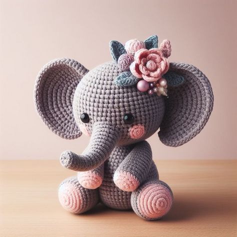 Crochet Elephant Jace Amigurumi Baby Elephant Crochet Pattern Free, Elephant Free Crochet Pattern, Free Elephant Crochet Pattern, Crochet Animals Free Patterns Amigurumi, Elephant Crochet Pattern Free, Free Crochet Elephant Pattern, Elefante Crochet, Amigurumi Elephant Free Pattern, Elephant Amigurumi Free Pattern