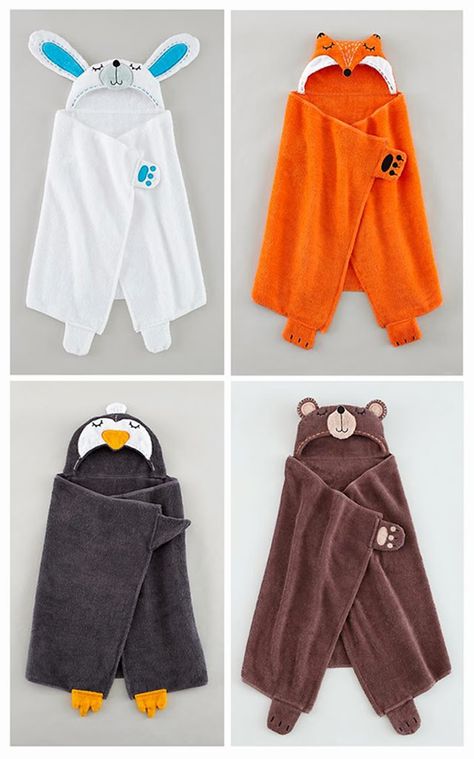 Hooded baby towel