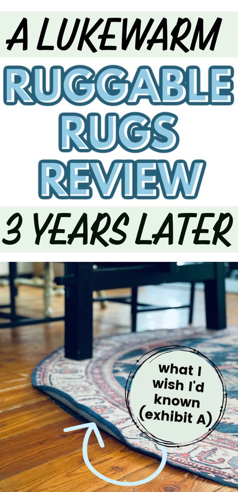 Ruggable Review: I bought six Ruggable rugs three years ago. I'm sharing 5 major issues I have with them, the positives, and which sizes I would buy again. Living Room Rug Ruggable, Shagreen Ruggable, Sarrah Sage Rug Living Room, Ruggable Alternative, Modern Ruggable Rug, Morris Ruggable, Ruggable Foyer Rug, Round Rugs In Kitchen, Ruggable Round