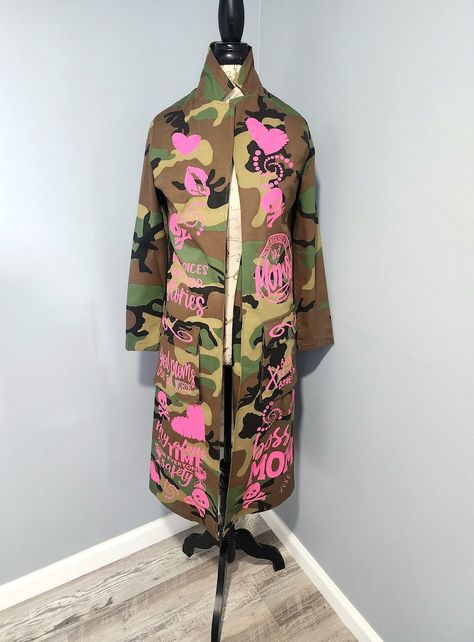 Camo Clothes, Bad Moms Club, Black Fact, Orange Coat, Upcycle Ideas, Bad Moms, Camo Outfits, Camo Fashion, Big Girl Fashion