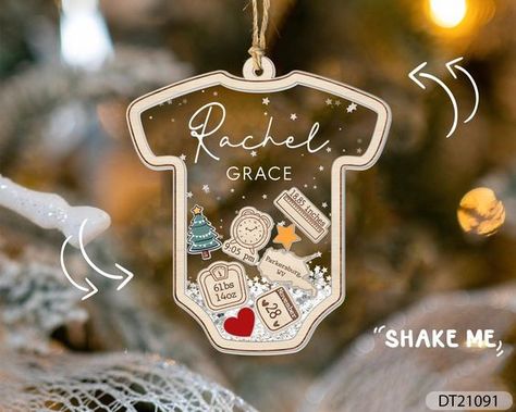 Laser Cut Christmas Ideas Newborn Christmas Gifts Ideas, Baby Personalized Gift Ideas, Baby First Christmas Ideas, Baby 1st Christmas Ornament, Newborn Ornament, Baby 1st Christmas, Christmas Newborn, Laser Vision, 1st Christmas Ornament