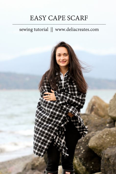 Diy Belts, Blanket Jacket, Cape Scarf, Diy Jacket, Beginner Sewing Projects Easy, How To Hem Pants, Belted Jacket, No Sew, Sewing Projects For Beginners