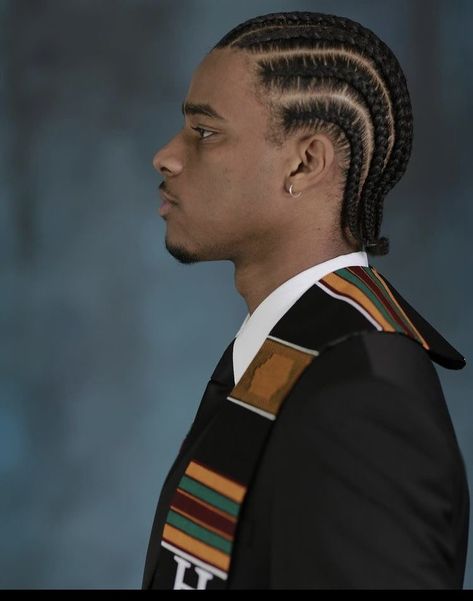 Black Man With Cornrows, Stitch Braids 4c Hair, Men’s Black Hairstyles, 8 Braids Cornrows For Men, Cornwors Braids Men, Snake Braids Men, Strait Back Braids, Celebrity Cornrows, 8 Cornrows Braids Men