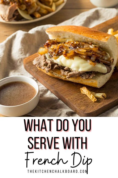 French Dip Sandwich Side Dishes, Beef Dip Side Dishes, French Dips With Deli Roast Beef, Roast Beef Sandwich Sides, French Dip Sandwich Sides, Shaved Beef Sandwich, Sandwich Side Dishes, Sides For Roast Beef, Roast Beef Dip