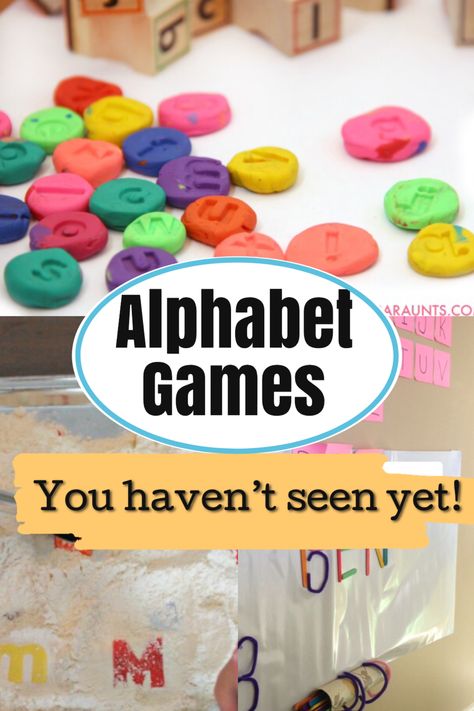 Build A Letter Activity, Letterland Activities Preschool, Games With Alphabet Letters, Alphabet Knowledge Activities Preschool, Alphabet Games For Toddlers, Letters Games Preschool, Whole Group Alphabet Games, Abc Recognition Activities Preschool, Hands On Alphabet Activities Kindergarten