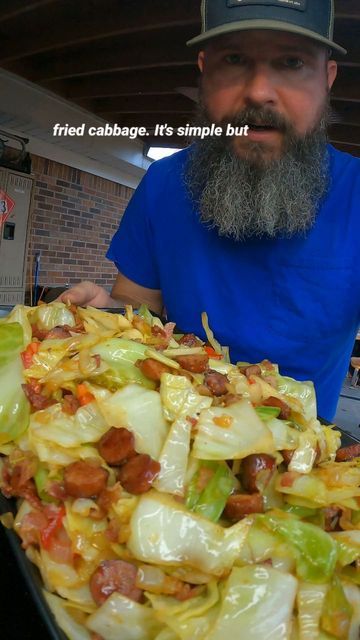 Patrick Springer on Instagram: "#simple fried #cabbage on the #blackstone #griddle #southern #foodie #dinner #griddlecrew #flattop" Cabbage On Blackstone Griddle, Cooked Cabbage, Fried Cabbage, Blackstone Griddle, October 27, Black Stone, On Instagram, Instagram