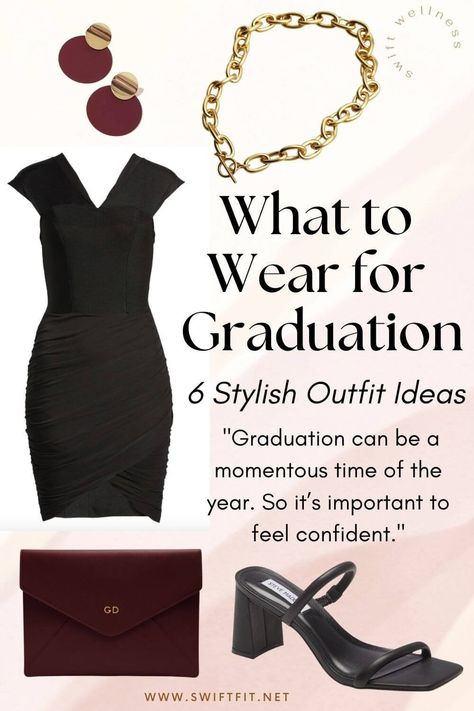 Formal Dresses For Graduation, Hs Graduation Outfit Ideas, Best Dress For Graduation, Blue Graduation Outfit Ideas, What To Wear To Friends Graduation, Grad Outfits College Classy, Formal Dress For Graduation, Black Dress For Graduation Ceremony, Graduation Wear