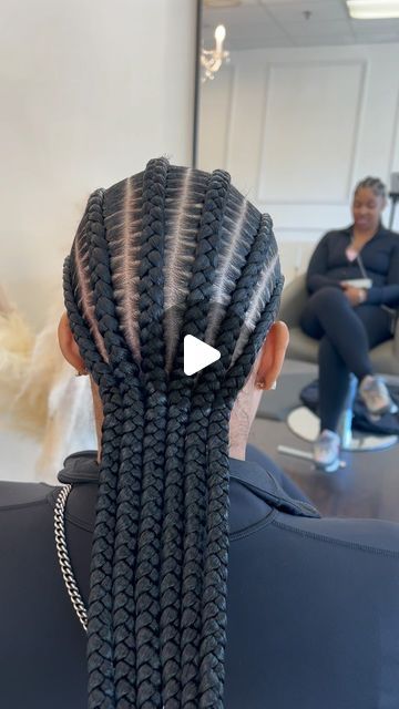 Nayla Chalas | Boston Braider on Instagram: "Do you sew your stitch braids together?  Here are some benefits of doing so: -NO MORE GAPS -Prevents braids from bending -More longevity of the style  This step is a must for me!  I mean just look at the before and after 🤩  Want to learn more tips on how to get the NEATEST braids ever!?  Sign up for my exclusive online braiding class and become an expert today!   EBOOKs are also available in my digital store! Includes: Product lists Wholesale vendors Parting maps & so much more! 🤍  #bostonbraids #bostonbraider #braidsboston #stitchbraids #protectivehairstyle #stitchbraidstutorials" How To Do Stitch Braids Step By Step, 2feed In Braids, 4 Stitch Braids Hairstyles, Stitch Braids Styles, How To Do Stitch Braids, 6 Feedin Braids Straight Back, 5 Feed In Braids, Jasmines Aesthetic, Six Stitch Braids