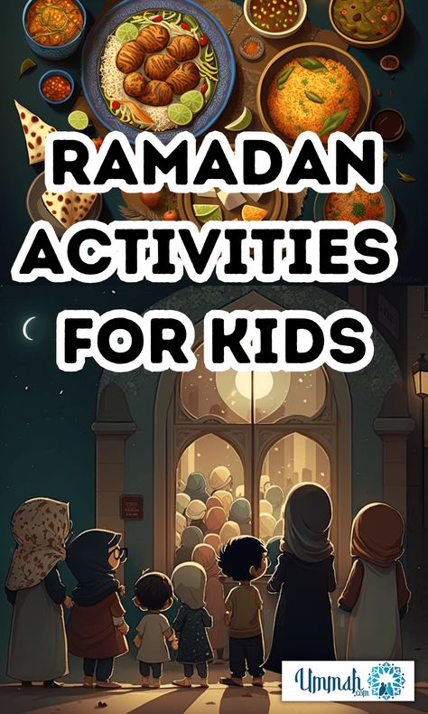 Ramadhan Activity For Kids, Ramadan Activity For Kids, Ramadan Ideas For Kids, Ramadan Kids Activities, Ramadan Activities For Preschool, Ramadan Decorations For Kids, Islamic Activities For Kids, Ramadan Crafts For Kids, Ramadhan Activities