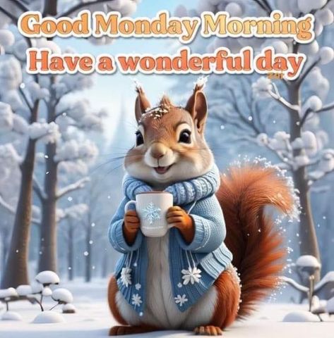 Snowy Morning Quotes, Monday Coffee Humor, Funny Monday, Granddaughter Quotes, Monday Greetings, Good Morning Winter, Snowy Morning, Monday Coffee, Good Monday Morning