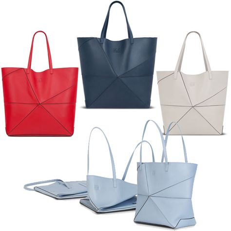 Graphic and functional! Loewe Origami Bag: Ebb and Fold Detail Craft, Folded Bag, Origami Shapes, Grocery Basket, Origami Bag, Folding Bag, Hanging Bag, Best Bags, Lunch Boxes