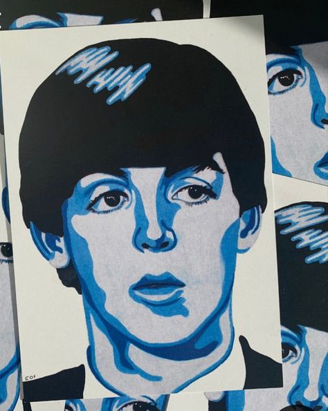 Paul Mccartney Painting, Paul Mccartney Sketch, Paul Mccartney Drawing, Beatles Painting, Beatles Drawing, Beatles Fan Art, Beatles Art, Figure Sketching, Paul Mccartney