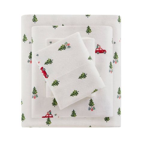 Christmas Sheets, Flannel Bed Sheets, Holiday Flannel, Classic Prints, Cabin Aesthetic, Flannel Bedding, King Size Sheets, Boy’s Room, Green Tree