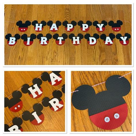 Mickey Mouse Birthday Banner, Mickey Mouse Banner, Mickey Mouse Theme Party, Mickey Mouse Party Decorations, Mickey Mouse Birthday Theme, Mickey Mouse Birthday Decorations, Mickey First Birthday, Mickey 1st Birthdays, Mickey Mouse Bday