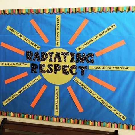 Bulletin board idea for spring                                                                                                                                                                                 More Respect Bulletin Boards, Elementary Counselor, School Counseling Bulletin Boards, Counseling Bulletin Boards, Middle School Bulletin Boards, Teaching Portfolio, Motivational Board, Resident Advisor, Spring Board