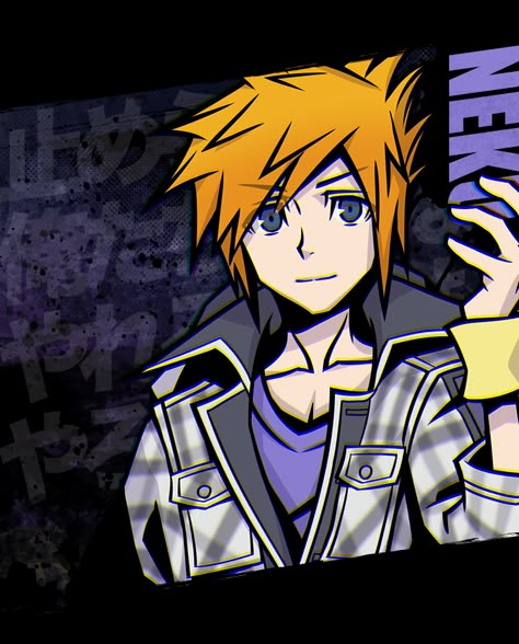 The World Ends With You Neku, Neku Sakuraba Icon, Twewy Icon, Tetsuya Nomura Art, Neku Sakuraba, Nomura Art, The Worlds End, Neo Twewy, Worlds End