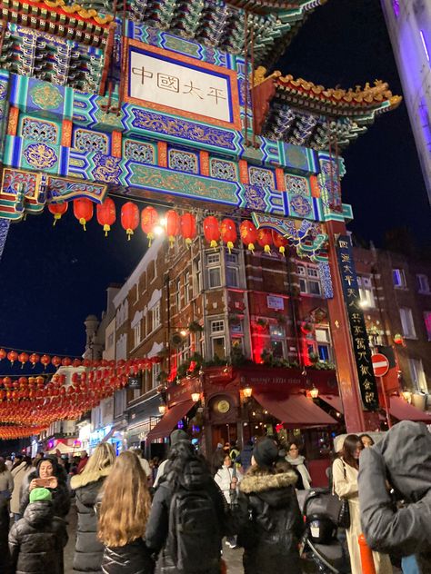 #london #chinatown #england #nighttime London Chinatown Aesthetic, Chinatown Aesthetic, China Town London, London Diaries, London In February, London January, Chinatown London, London February, 2024 Travel