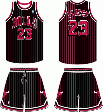 Chicago Bulls Alternate Uniform 1996-1997 Chicago Bulls Outfit, Nba Uniforms, Basketball Uniforms Design, Jersey Party, Nba Outfit, Conceptual Fashion, Basketball Clothes, Event Logo, Basketball Uniforms