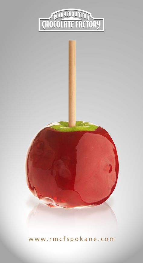 Candy Apple Caramel Apple Lollipops, Apple Commercial, Rocky Mountain Chocolate Factory, Caramel Apples Easy, Candy Poster, Birthday Gift Baskets, Granny Smith Apples, Candy Apple, Caramel Apple