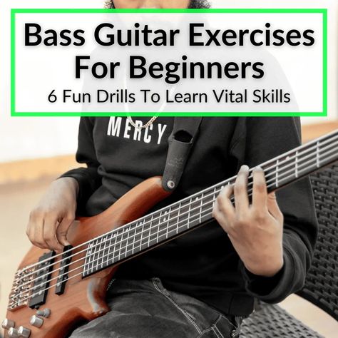 Learn To Play Bass Guitar, Learn Bass Guitar Beginner, Bass Guitar Tutorial Beginner, Beginner Bass Guitar, Bass Guitar Lessons Beginner, Bass Guitar Exercises, Bass Guitar Music, How To Play Bass Guitar, Bass Exercises