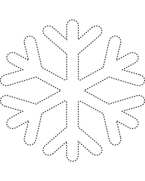 Snowflake 2                                                                                                                                                                                 Mais Printable Snowflake Template, Kids Activity Center, Snowflake Template, Pola Kristik, Frozen Birthday, Applique Patterns, Free Printable Coloring, Winter Crafts, Free Printable Coloring Pages