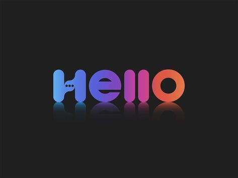 Hello, Word mark logo #Logo #branding #logodesign #abstract #colorful #creative #minimal Hello Word, Halloween Typography, Hello Design, Cool Galaxy Wallpapers, Galaxy Wallpapers, Beautiful Letters, Japanese Phrases, Minimalist Business Logo, Wave Goodbye