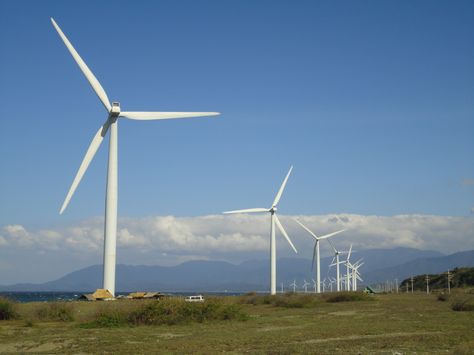 HUGE WIND MILL in Bangui, Ilocos Norte, Philippines Ilocos Norte Philippines, Blue Economy, Ilocos Norte, Wind Mills, Wind Mill, Wind Turbines, Model House, Model House Plan, Flower Painting Canvas