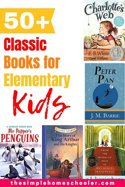 Classic Books To Read List For Kids, 2nd Grade Book Club Books, Classic Read Aloud Books, Fall Chapter Books For Kids, Classic Children's Books, Second Grade Reading List, Books For Elementary Students, Elementary Books To Read, Classic Books For Kids