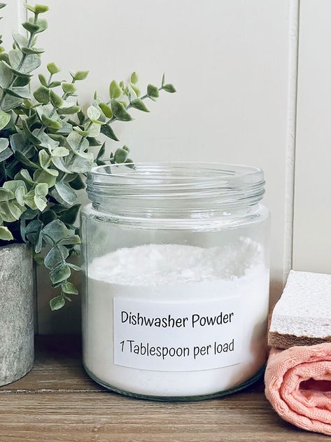 How to Make Homemade Dishwasher Detergent - Homesteading in Ohio Homemade Dish Washer Detergent, Home Made Dishwasher Detergent, Make Dishwasher Detergent, Diy Non Toxic Dishwasher Detergent, Homemade Dish Detergent Powder, Dishwashing Soap Diy, Homemade Dishwasher Powder, Homemade Non Toxic Dishwasher Detergent, Diy Natural Dishwasher Detergent