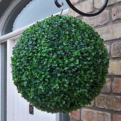 Artificial Flowers Outdoors, Window Box Garden, Apartment Balcony Garden, Artificial Plants Decor, Boxwood Hedge, Grass Basket, Boxwood Topiary, Artificial Boxwood, Artificial Flowers And Plants