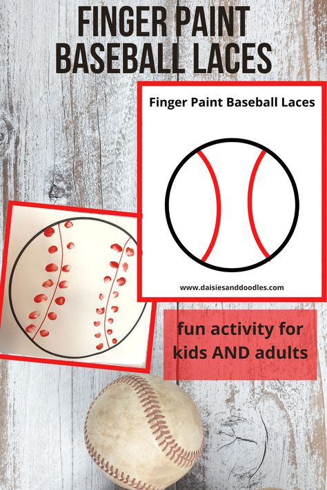 Baseball Theme Day At School, Baseball Art For Toddlers, Preschool Baseball Crafts, Sports Art Projects For Kids, Preschool Baseball Activities, Baseball Activities For Preschool, Baseball Preschool Activities, Baseball Crafts For Preschoolers, Sports Theme For Preschool