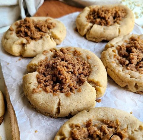 Cinnamon Cookies Recipes, Coffee Cake Cookies, The Best Cookies, Cinnamon Streusel, Best Cookies, Cinnamon Cookies, Cookie Cake Recipe, Coffee Cookies, Gourmet Cookies