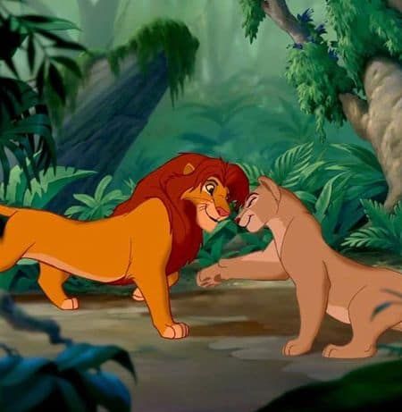 Simba and Nala reunite Simba Rey Leon, Disney Playlist, Disney Love Songs, King Picture, Lion King 1, The Lion Sleeps Tonight, Lion King Movie, The Lion King 1994, Lion King Fan Art