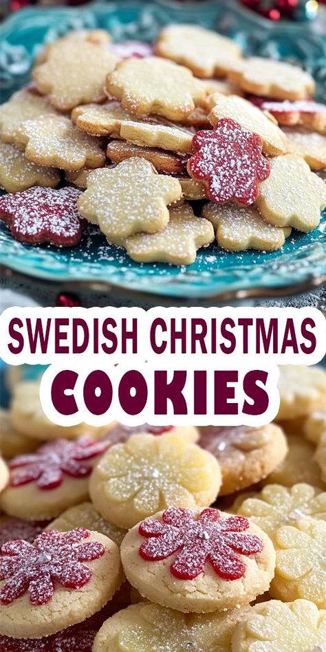 Get into the festive spirit with these traditional Swedish Christmas cookies! Crisp, buttery, and full of holiday flavors, these cookies are a must-try for your holiday baking list. Save this Pin for your next holiday baking session and let the Christmas spirit fill your home! 🎅🏼 ChristmasCookies #HolidayBaking #SwedishCookies #FestiveTreats #CookieRecipe #BakingInspiration 🍪🎄 Swedish Pepparkakor Cookies, Swedish Shortbread Cookies, Scandinavian Cookies Recipes, Swedish Cookies Recipes, Polish Christmas Cookies, Swedish Christmas Cookies, Traditional Swedish Christmas, Swedish Cookies, Swedish Cuisine