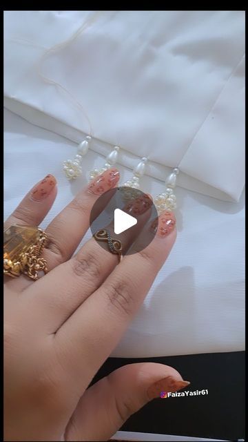 32K views · 1.3K likes | Faiza yasir on Instagram: "Beautiful easy pearls tassels making with fish wire by #faizayasir #DIY #handwork" Tassle Making Diy, Pearl Embroidery Designs Handmade, Beaded Tassels Tutorial, Tassels Diy Tutorials, Tassel With Beads, Beaded Tassels Diy, Lace Beadwork, Pearl Tassels, Tassels Designs