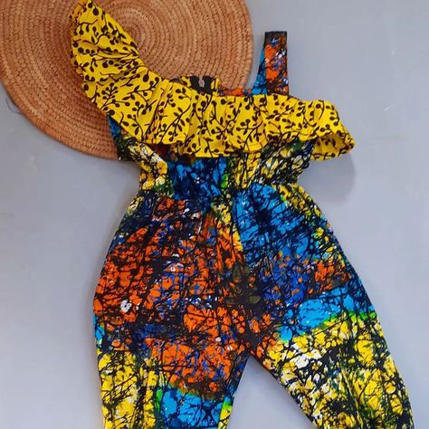 Children Jumpsuit Styles, Ankara Jumpsuit For Kids, Kids Ankara Styles, Ankara For Kids, Jumpsuit For Children, Ankara Jumpsuit Styles, Baby African Clothes, African Kids Clothes, Ankara Styles For Kids