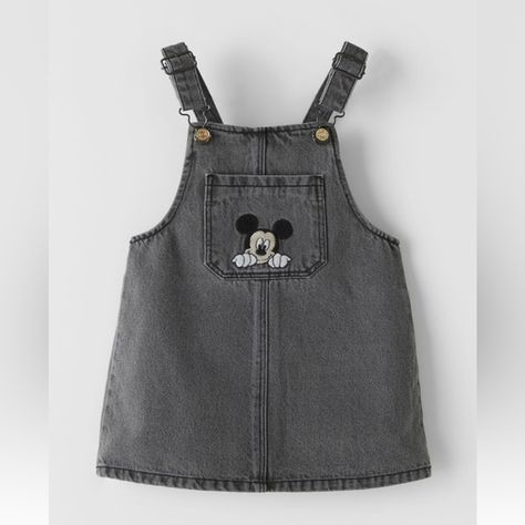 Zara Disney Girl Denim Overall Dress Disney Girls, Zara Disney, Disney Denim, Dresses For Baby Girls, Dresses For Baby, Denim Overall Dress, Girls Denim, Overall Dress, Overall Shorts