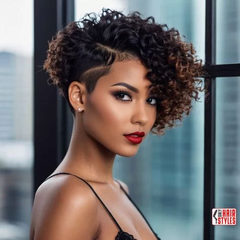 28. Undercut for Curly Hair | 33 Hottest Short Hairstyles For Black Women Short hairstyles for black women have always been a bold and expressive choice, showcasing a unique blend of confidence and style. With an extensive array of options available, it can be overwhelming to choose the perfect short hairstyle that complements your personality and enhances your. Curly Tapered Natural Hair, Short Bob Styles For Fine Hair, Undercut For Curly Hair, Curly Mohawk Hairstyles For Black Women, Short Curly Hair Shaved Side, Bob Cut Hairstyles For Black Women, Undercut Hairstyles Women Short Pixie Hair, Pixie Cut On Natural Hair, Short Hairstyles Black Women Natural