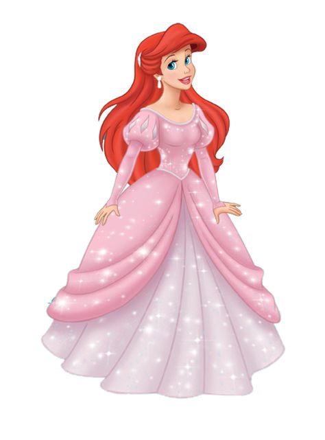 Ariel/Gallery - Disney Wiki Ariel Images, Ariel Pink Dress, Ariel Wedding Dress, Princesa Ariel Disney, Ariel Color, Bella Disney, Ariel Wedding, Ariel Costumes, Ariel And Flounder