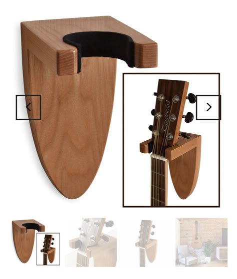 Guitar Holder Wall Diy, Guitar Stand Ideas, Guitar Room Decor, Diy Guitar Hanger Wall Mount, Diy Guitar Wall Hanger, Guitar Wall Stand, Guitar Stand Wall, Wood Guitar Stand Plans, Diy Guitar Stand