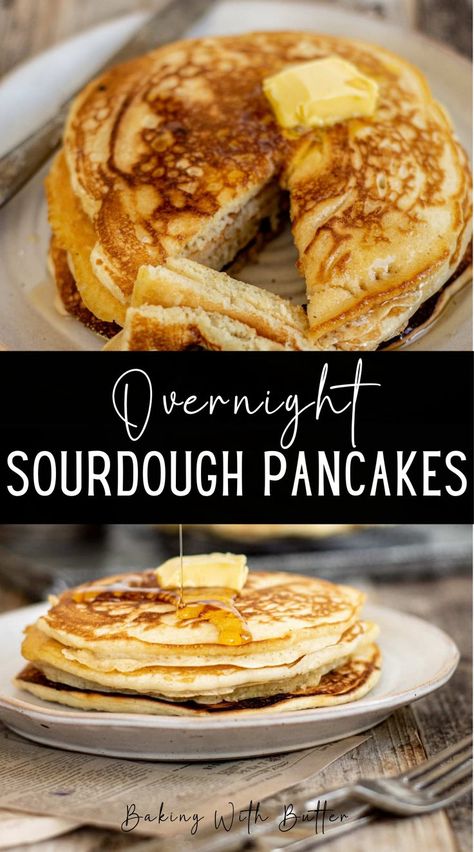 Discard Sourdough Pancakes Recipes, Sourdough Puff Pancake, Sourdough Starter Discard Pancakes, Sourdough Pancakes Overnight, Sourdough Buttermilk Pancakes, Sourdough German Pancake, Sourdough Discard Recipes Overnight, Easy Overnight Sourdough Recipes, Overnight Sourdough Pancakes