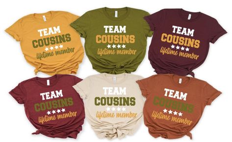 Thanksgiving Cousin Crew Shirts, Cousins Weekend Shirts, Funny Cousin Shirts, Cousins Shirts Ideas, Cousin Day, Cousins Trip, Cousins Shirts, Cousin Shirts, Funny Clothes